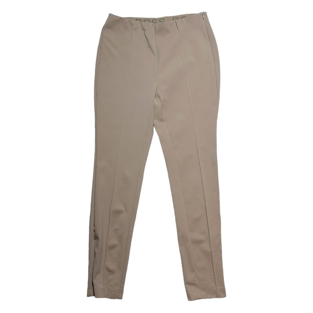 Hugo Boss Tan Camel High Rise Tapered Trouser Pants US 6